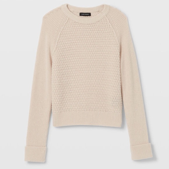 Club Monaco mixed stitch shrunken sweater - Picture 3 of 7